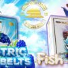 GOLD COAST CLEAR CARTS Electric Blue Belts / Fish Scale